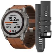 Garmin Fenix 7X Sapphire Solar + Lederarmband