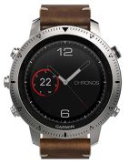 Garmin Fenix Chronos Edelstahl mit Lederarmband Garmin Fenix Chronos Edelstahl mit Lederarmband