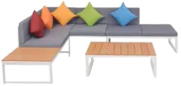 vidaXL Garten-Lounge-Set mit Auflagen 4-tlg. (42867)