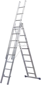 Geis & Knoblauch Alu-Mehrzweckleiter 3-tlg. 53010