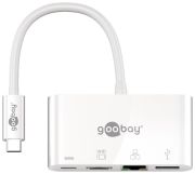 Goobay USB-C Multiport-Adapter HDMI+Ethernet PD (62105)