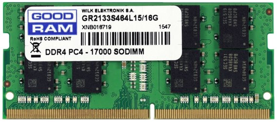 Goodram DDR4-2400 16GB (GR2400S464L17/16G) Goodram DDR4-2400 16GB (GR2400S464L17/16G)