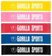 Gorilla Sports Fitnessband Set mit 5 Bändern Gorilla Sports Fitnessband Set mit 5 Bändern