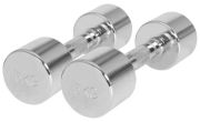 Gorilla Sports Kurzhantel Chrom 2 x 5 kg