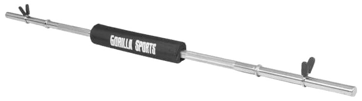 Gorilla Sports Langhantel Feder inkl. Nackenpolster 170 cm Gorilla Sports Langhantel Feder inkl. Nackenpolster 170 cm