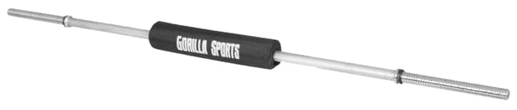 Gorilla Sports Langhantel Gewinde inkl. Nackenpolster 170 cm Gorilla Sports Langhantel Gewinde inkl. Nackenpolster 170 cm