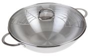 Gräwe Wok mit Glasdeckel Ø 32 cm Gräwe Wok mit Glasdeckel Ø 32 cm
