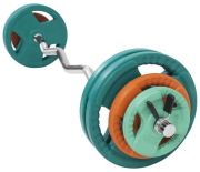 Gorilla Sports SZ-Curlset Federverschluss Gummi Gripper 35 kg Gorilla Sports SZ-Curlset Federverschluss Gummi Gripper 35 kg