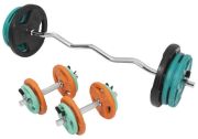 Gorilla Sports SZ-Curlset Federverschluss Gummi Gripper 70 kg Gorilla Sports SZ-Curlset Federverschluss Gummi Gripper 70 kg