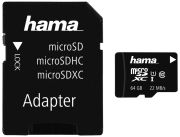 Hama microSDXC 64GB Class 10 UHS-I + Adapter/Mobile (00108075) Hama microSDXC 64GB Class 10 UHS-I + Adapter/Mobile (00108075)