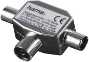 Hama Antennen-Verteiler Koax-Kupplung - 2 Koax-Stecker