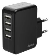 Hama Ladegerät 4-fach USB (00173676)