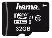 Hama microSDHC Class 10 UHS-I 32GB + Adapter