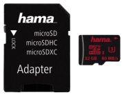 Hama microSDHC Speed Class 3 UHS-I 32GB + Adapter