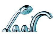 Hansgrohe 4-Loch Wannenrandarmatur mit Thermostat