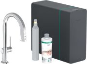 Hansgrohe Aqittura M91 Einhebel-Küchenarmatur mit Sodasystem (76806670)