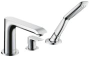 Hansgrohe Metris 3-Loch Wannenrand Einhebelmischer (31190000)