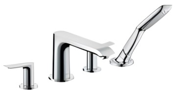 Hansgrohe Metris 4-Loch Wannenrandarmatur