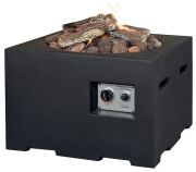 Happy Cocooning Feuertisch Beton-Optik quadratisch 60 x 60 x 40 cm