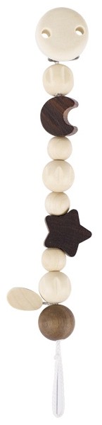 Heimess Schnullerkette Mond und Stern