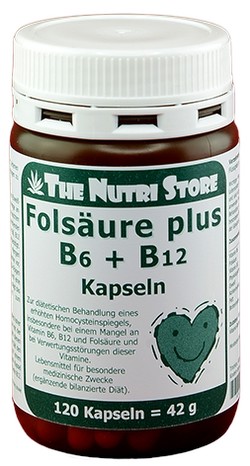 Hirundo Products Folsäure + B 12 + B 6 Kapseln 120 Stk.