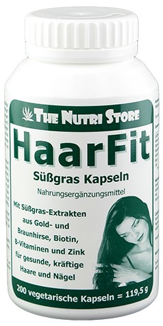 Hirundo Products HaarFit Süßgras Kapseln 200 Stk.