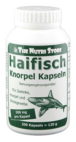 Hirundo Products Haifisch Knorpel 500 mg Kapseln 200 Stk.