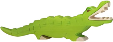 Holztiger Krokodil