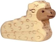 Holztiger Lamm liegend