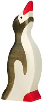 Holztiger Pinguin klein Kopf hoch Holztiger Pinguin klein Kopf hoch