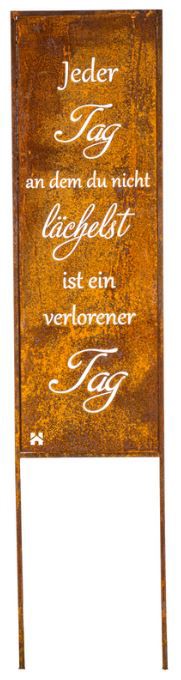 Home Deluxe Gartenstecker Tag ohne Lächeln Home Deluxe Gartenstecker Tag ohne Lächeln