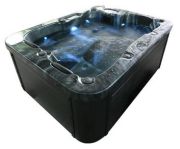 Home Deluxe Outdoor Whirlpool BLACK MARBLE PURE
