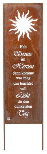 Home Deluxe Rost Gartenstecker SUNLIGHT