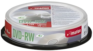 Imation DVD-RW 4,7GB 4x 10er Cake Box Imation DVD-RW 4,7GB 4x 10er Cake Box