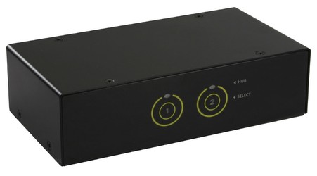 Inline KVM Desktop Switch 2 Port HDMI USB 3.0 Hub mit Audio (62622I)