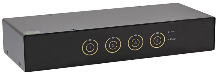 Inline KVM Desktop Switch 4 Port DisplayPort USB 3.0 Hub mit Audio (63624I) Inline KVM Desktop Switch 4 Port DisplayPort USB 3.0 Hub mit Audio (63624I)