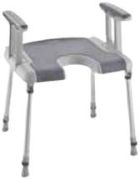 Invacare Aquatec Sorrento Duschhocker mit Armlehnen und Hygieneausschnitt (1532660) Invacare Aquatec Sorrento Duschhocker mit Armlehnen und Hygieneausschnitt (1532660)