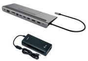 i-Tec USB-C Metal Low Profile 4K Triple Display Docking Station (C31FLATPLUS112W)