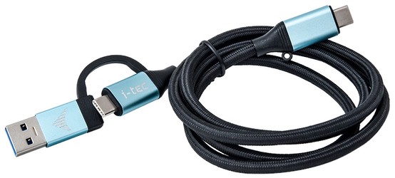 i-Tec USB-C auf USB-C Kabel mit integriertem USB 3.0 Adapter (C31USBCACBL)