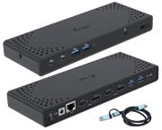 i-Tec USB 3.0 / USB-C / Thunderbolt 3 Dual Display Docking Station Gen2 (CADUA4KDOCKPDL2)