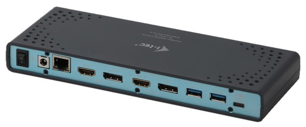 I-Tec Dual Display Docking Station + Power Adapter 100W (CADUA4KDOCKPDL)