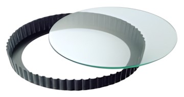 Kaiser Quicheform mit Glashebeboden 28 cm