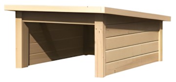 Karibu Woodfeeling Mähroboter-Garage 2 natur