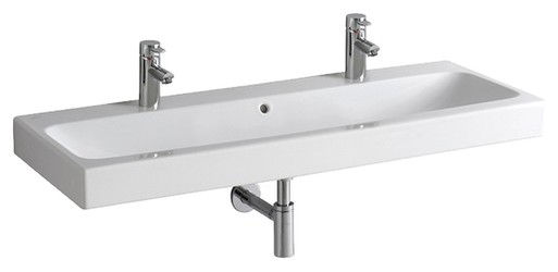 Geberit iCon Waschtisch mit 2 Hahnlöchern (124020600)