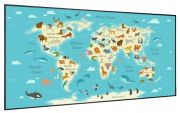 Klarstein Wonderwall Air Art Smart Karte mit Tieren 120 x 60 cm