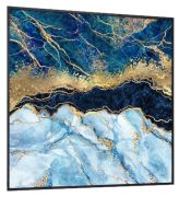 Klarstein Wonderwall Air Art Smart Blauer Marmor 60 x 60 cm