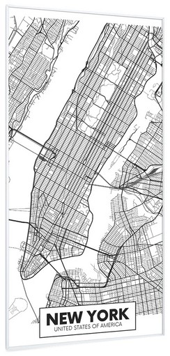 Klarstein Wonderwall Air Art Smart Stadtplan New York 60 x 120 cm Klarstein Wonderwall Air Art Smart Stadtplan New York 60 x 120 cm