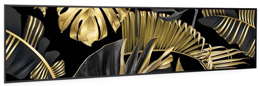 Klarstein Wonderwall Air Art Smart Schwarze Blume 120 x 30 cm