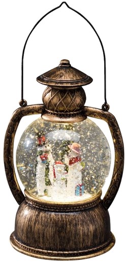 Konstsmide LED Kugellaterne Schneemannfamilie (3498)