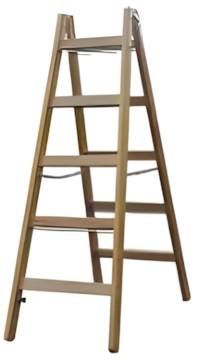 Krause Sprossen-Doppelleiter 2x9 Sprossen